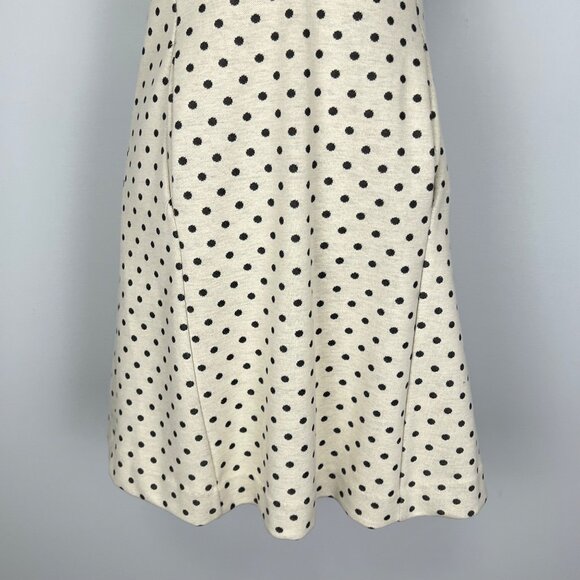 Tyler Boe Womens Kennedy Dot Sleeveless Shift Dress Cream Black Pockets size XS - Picture 4 of 11